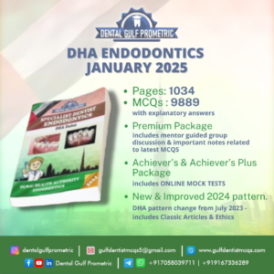 DHA Endodontics Prometric Exam 2025