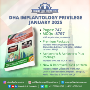 DHA Implantology Privilege Prometric 2025