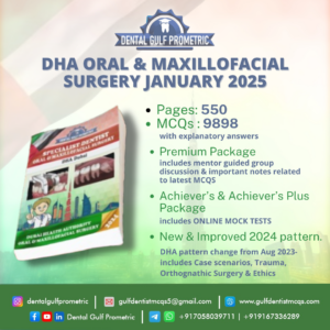 DHA Oral and Maxillofacial Surgery Prometric exam  2025