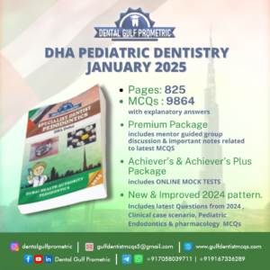 DHA Pediatric Dentistry Prometric  2025