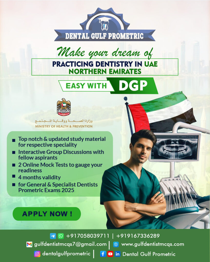Practice Dentistry in UAE - MOHAP Dentist Prometric Licensing exam