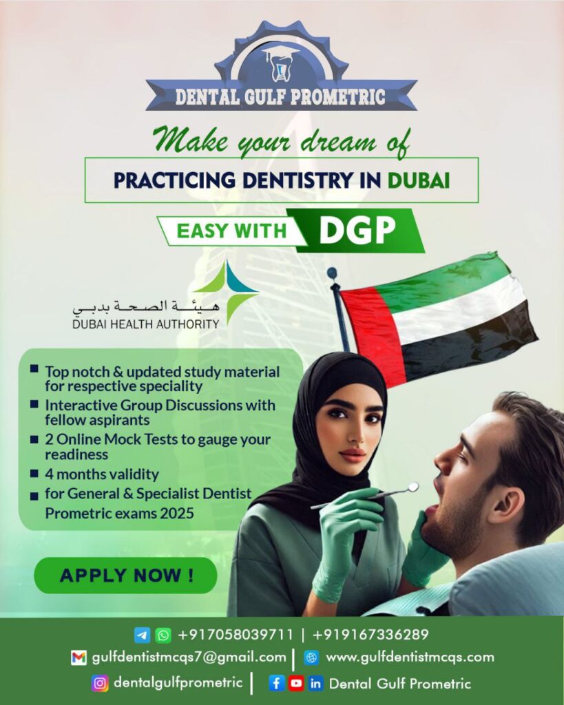 Practice Dentistry in Dubai - DHA Dentist Prometric Licensing Exam 
