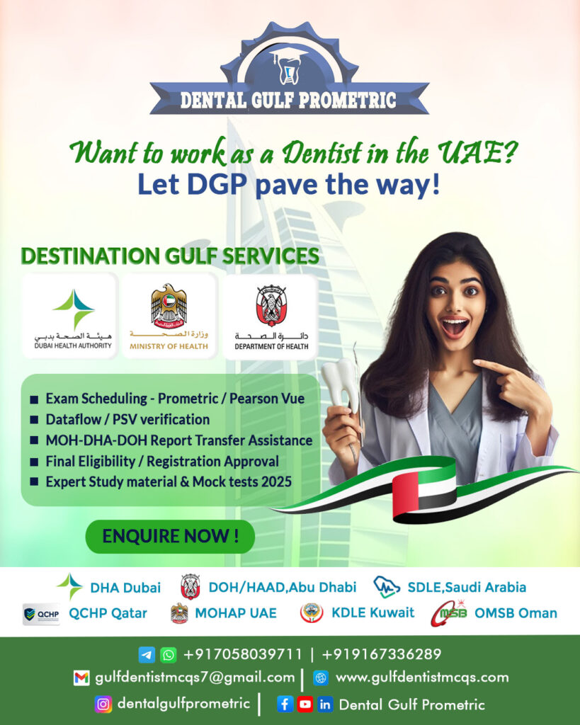 Practice Dentistry in UAE MOH DHA DOH HAAD 