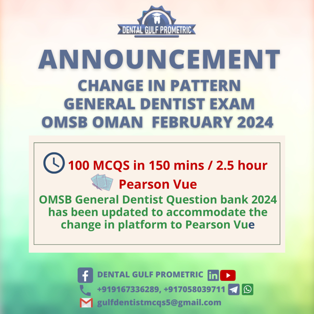 omsb pearson vue general dentist 2024